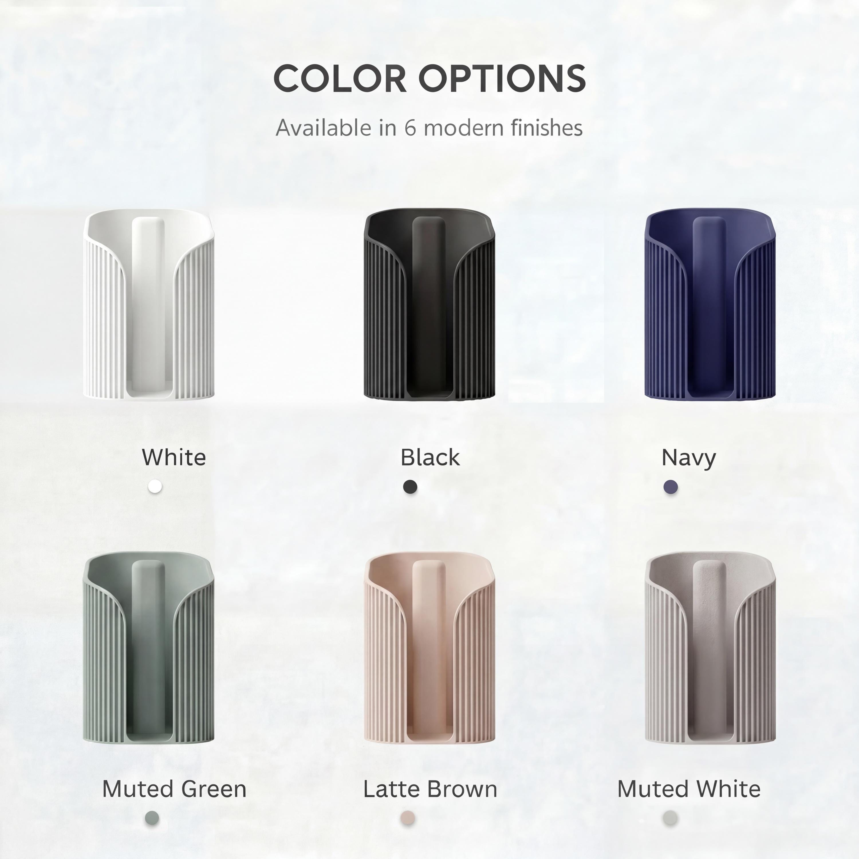 Modern Ribbed Paper Towel Holder – photo 11